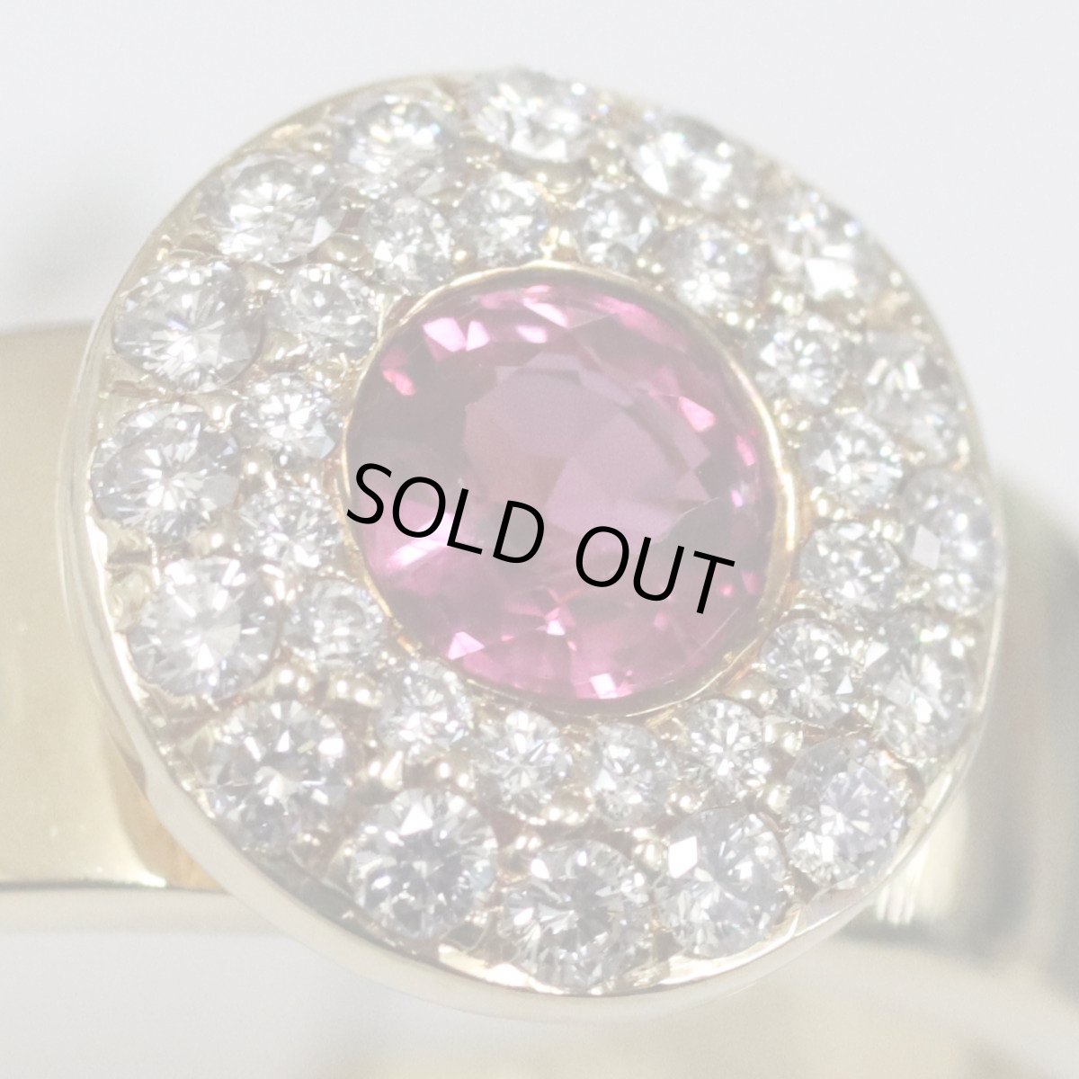 画像4: K18ルビーダイヤモンドリング R0.38 D0.25 7.5g #17 (4)