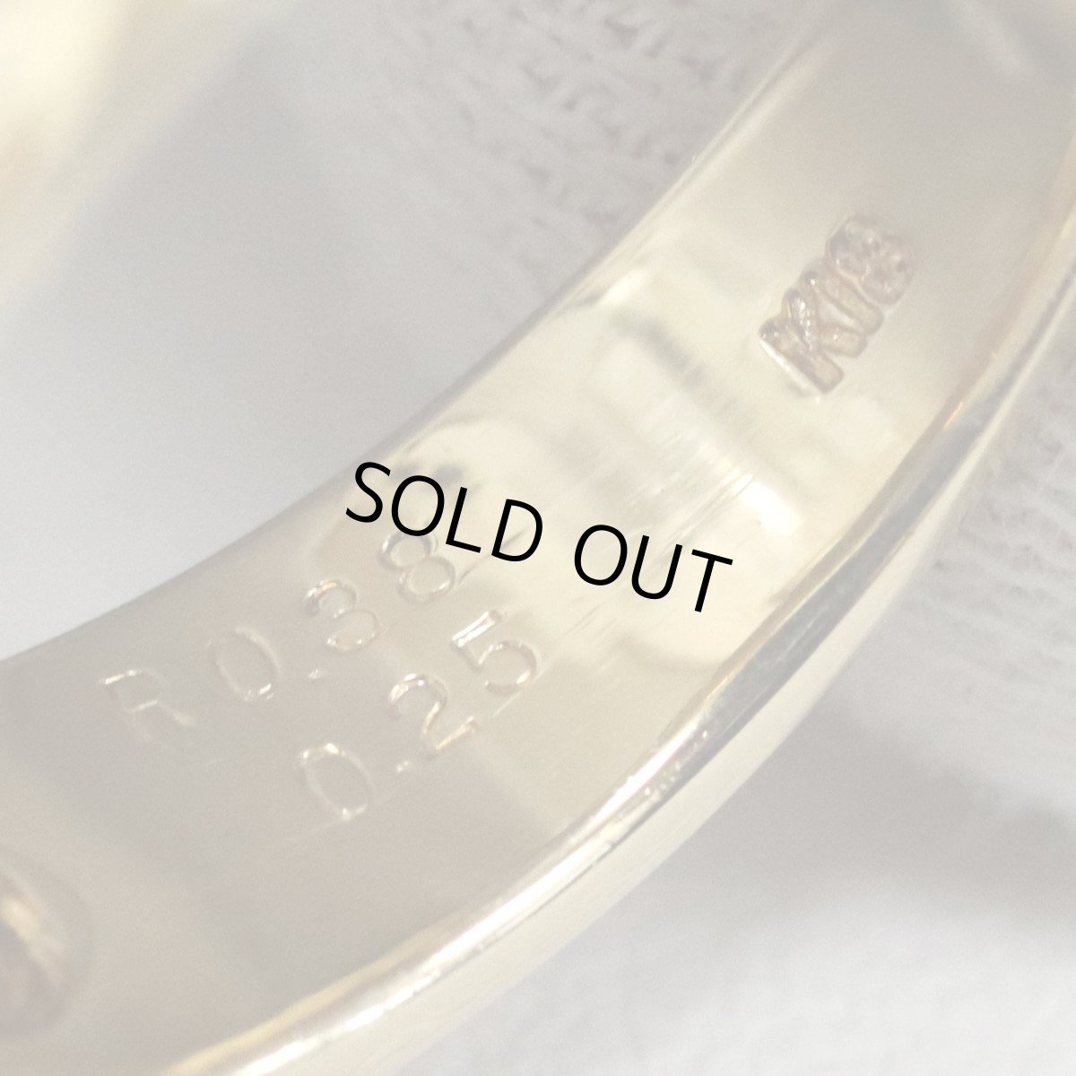 画像7: K18ルビーダイヤモンドリング R0.38 D0.25 7.5g #17 (7)