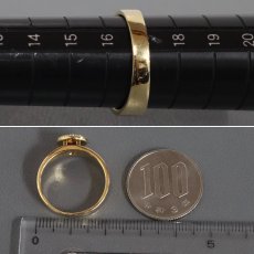 画像8: K18ルビーダイヤモンドリング R0.38 D0.25 7.5g #17 (8)