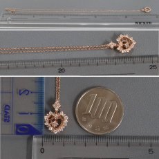 画像10: K18PGダイヤモンドペンダント ハートモチーフ D0.38 3.2g (10)