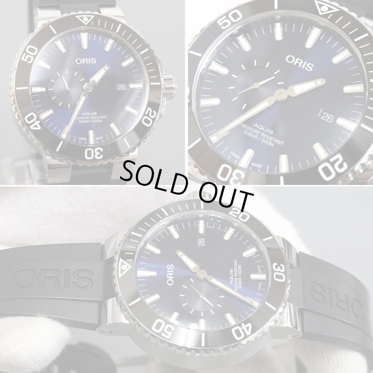 画像2: オリス アクイス スモールセコンドデイト(01 743 7733 4135-07 4 24 64EB) (2)