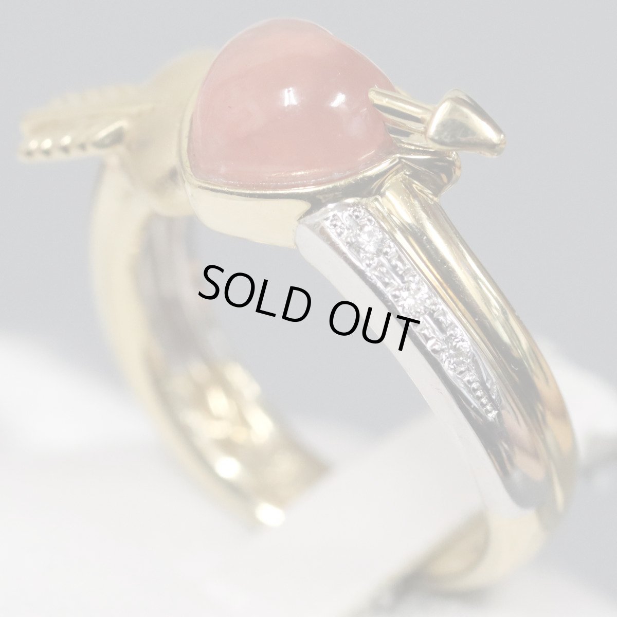 画像2: KAOLVCO(水野薫子) K18/K18WGロードクロサイトダイヤモンドリング ロードクロサイト2.27 D0.05 7.5g #12 箱 証明書 (2)