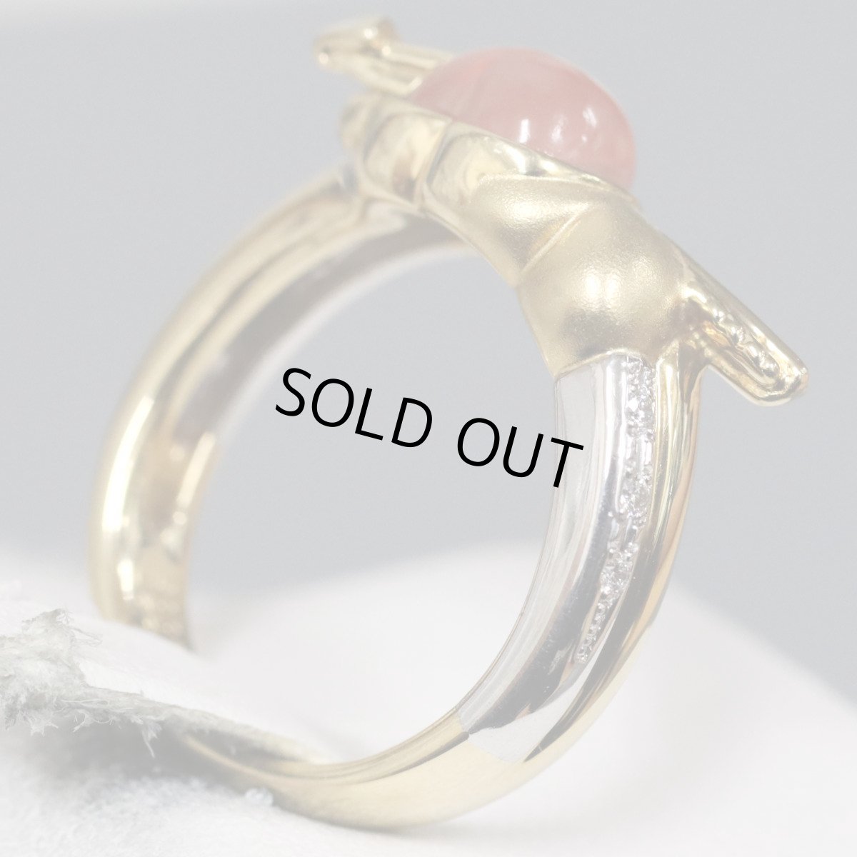 画像3: KAOLVCO(水野薫子) K18/K18WGロードクロサイトダイヤモンドリング ロードクロサイト2.27 D0.05 7.5g #12 箱 証明書 (3)