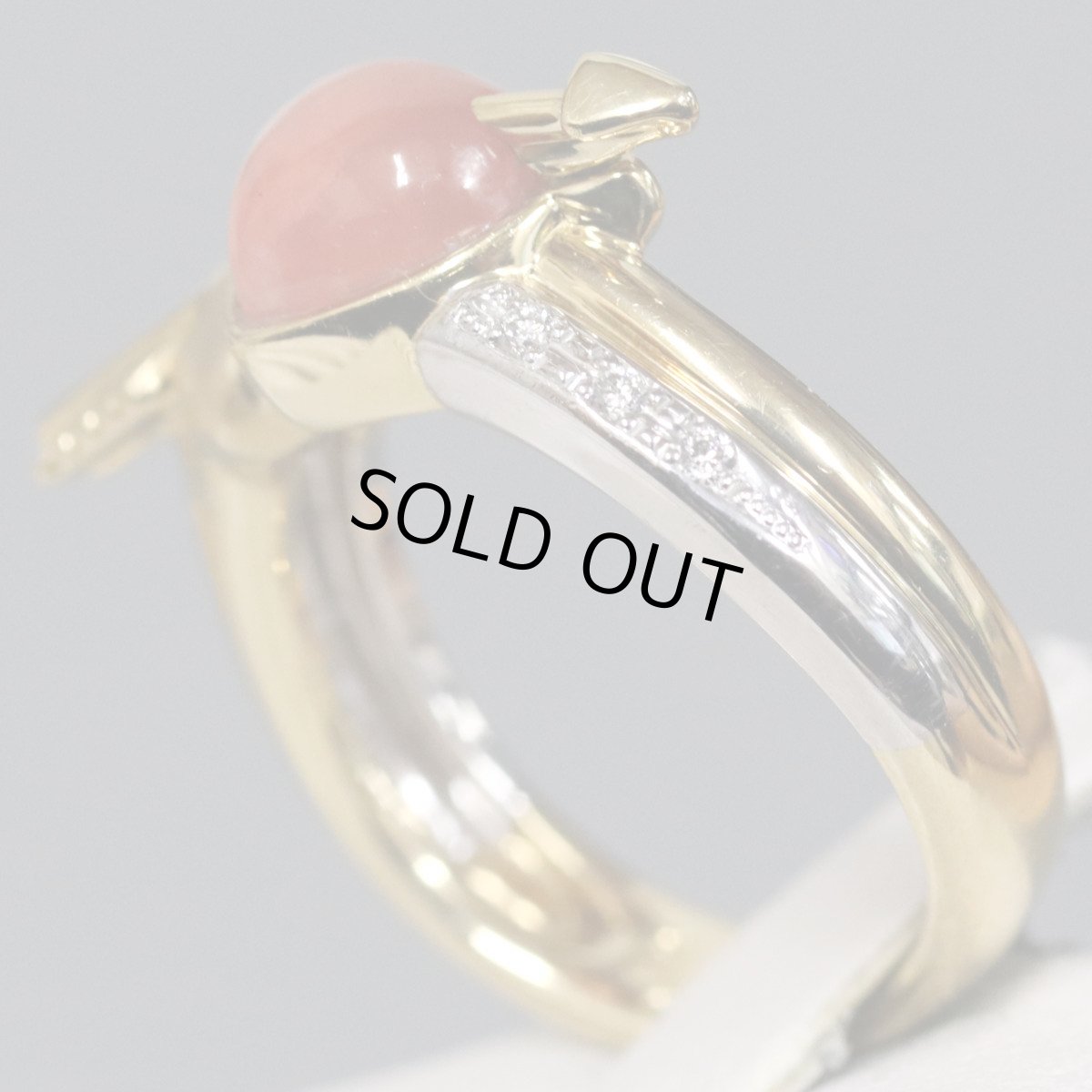 画像4: KAOLVCO(水野薫子) K18/K18WGロードクロサイトダイヤモンドリング ロードクロサイト2.27 D0.05 7.5g #12 箱 証明書 (4)