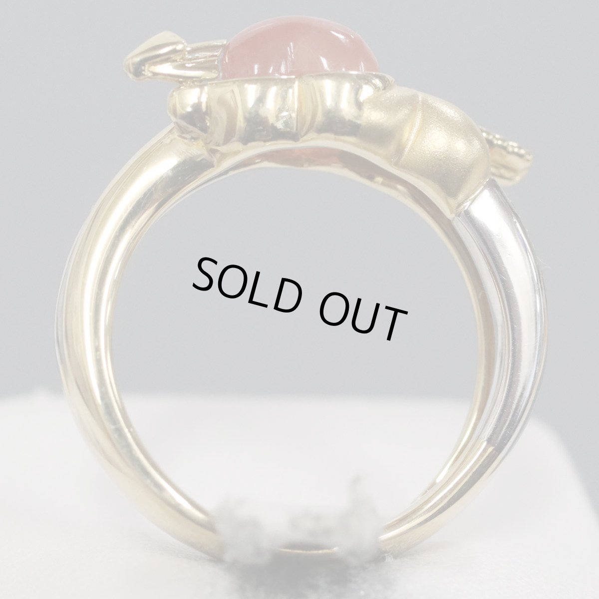 画像5: KAOLVCO(水野薫子) K18/K18WGロードクロサイトダイヤモンドリング ロードクロサイト2.27 D0.05 7.5g #12 箱 証明書 (5)