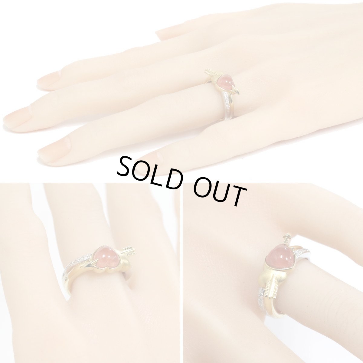 画像9: KAOLVCO(水野薫子) K18/K18WGロードクロサイトダイヤモンドリング ロードクロサイト2.27 D0.05 7.5g #12 箱 証明書 (9)