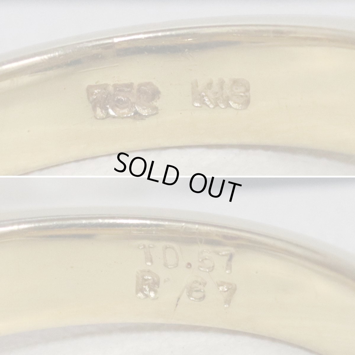 画像6: K18ルビーダイヤモンドリング R0.67 D0.57 5.2g #10.5 (6)