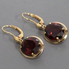画像1: K18ガーネットピアス 5.2g (1)