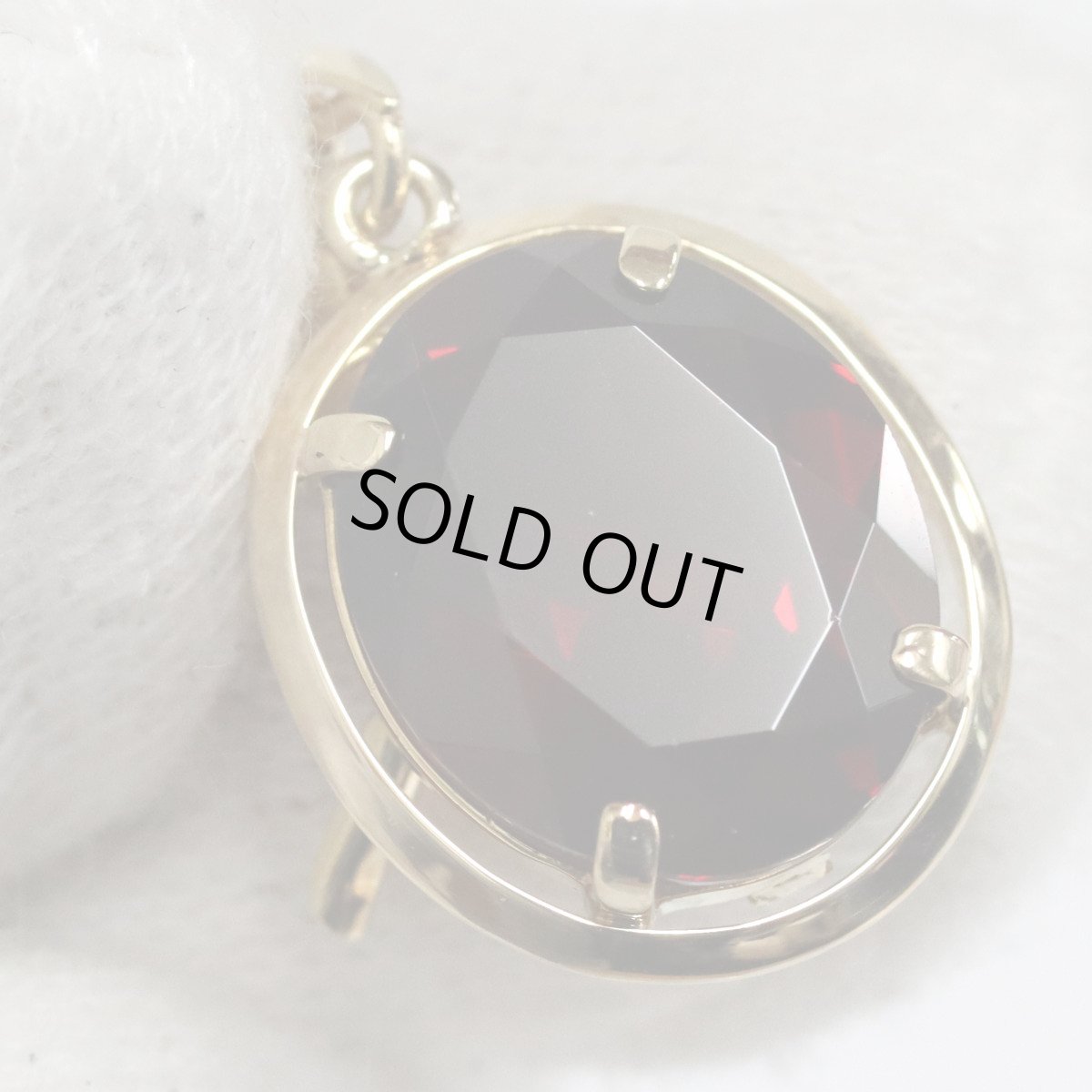 画像5: K18ガーネットピアス 5.2g (5)