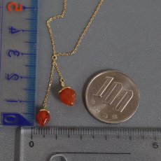 画像8: K18アンデシンネックレス イチゴモチーフ 2.5g 39cm (8)