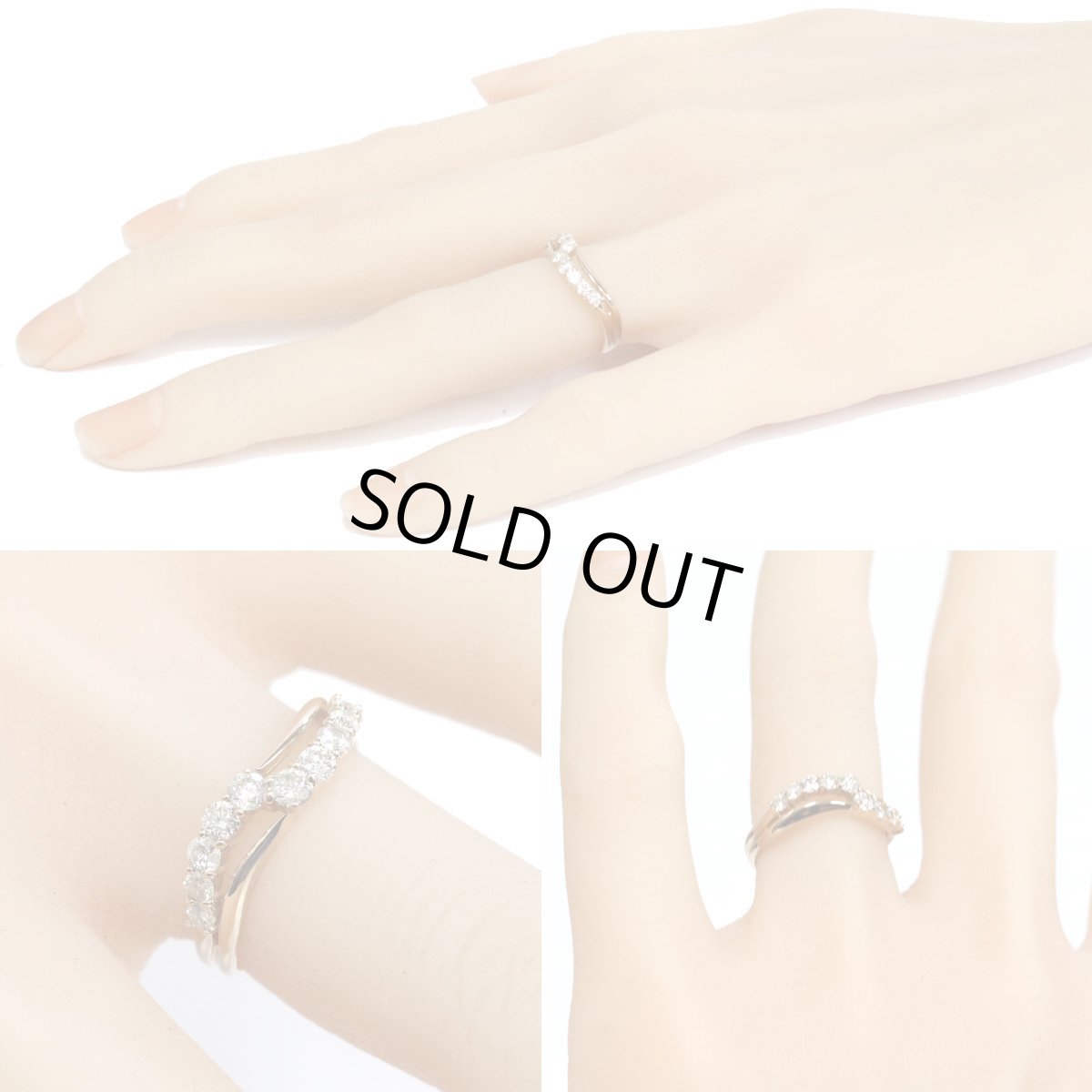 画像10: K18ダイヤモンドリング 0.50 2.1g #11 ピンクゴールド 4月誕生石 (10)