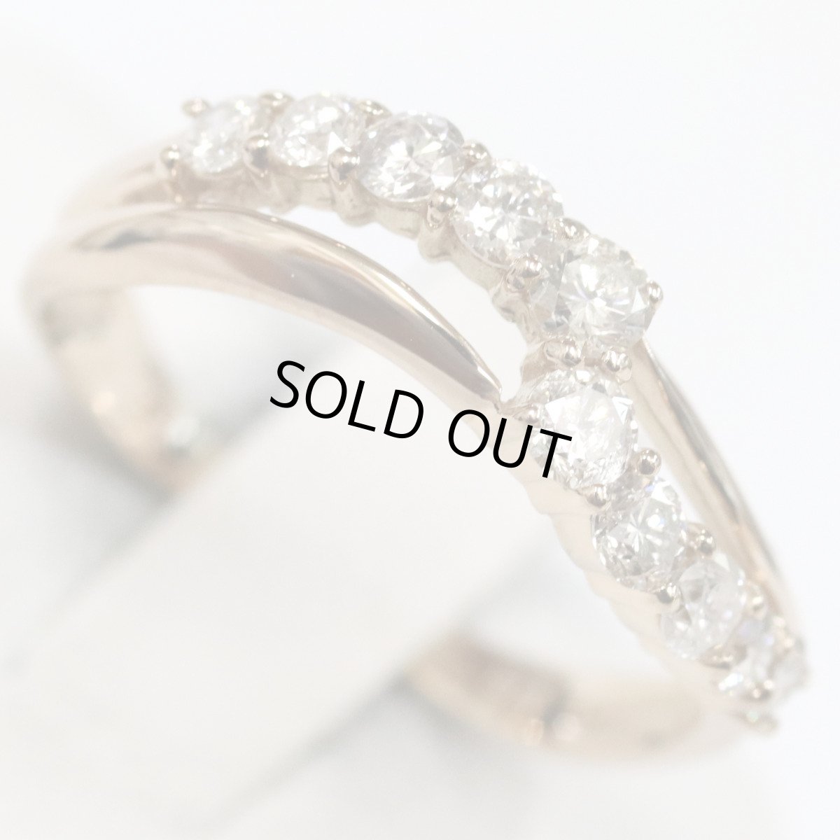 画像3: K18ダイヤモンドリング 0.50 2.1g #11 ピンクゴールド 4月誕生石 (3)