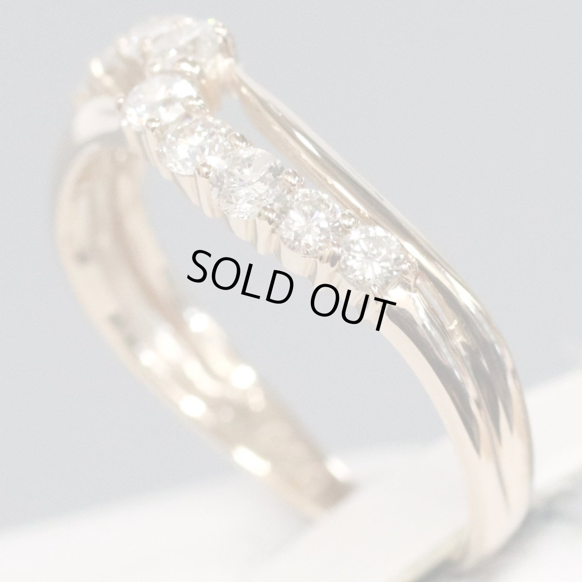 画像4: K18ダイヤモンドリング 0.50 2.1g #11 ピンクゴールド 4月誕生石 (4)