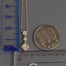 画像9: K18PGダイヤモンドネックレス D0.267 D0.14 2.2g 約40cm (9)