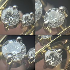 画像4: Pt950/750ダイヤモンドリング D0.65 9.5g #13.5 (4)