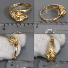 画像8: K18リング 羊モチーフ 3.9g #9 (8)