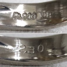 画像7: Pt900/K18ダイヤモンドリング フラワーモチーフ D2.30 13.7g #12.5 (7)