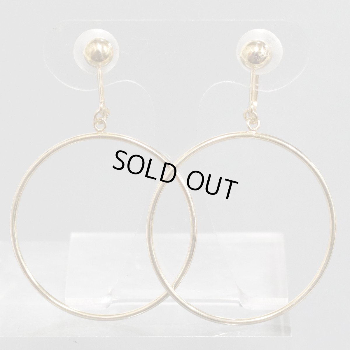 画像2: K18イヤリング 1.7g フープ (2)