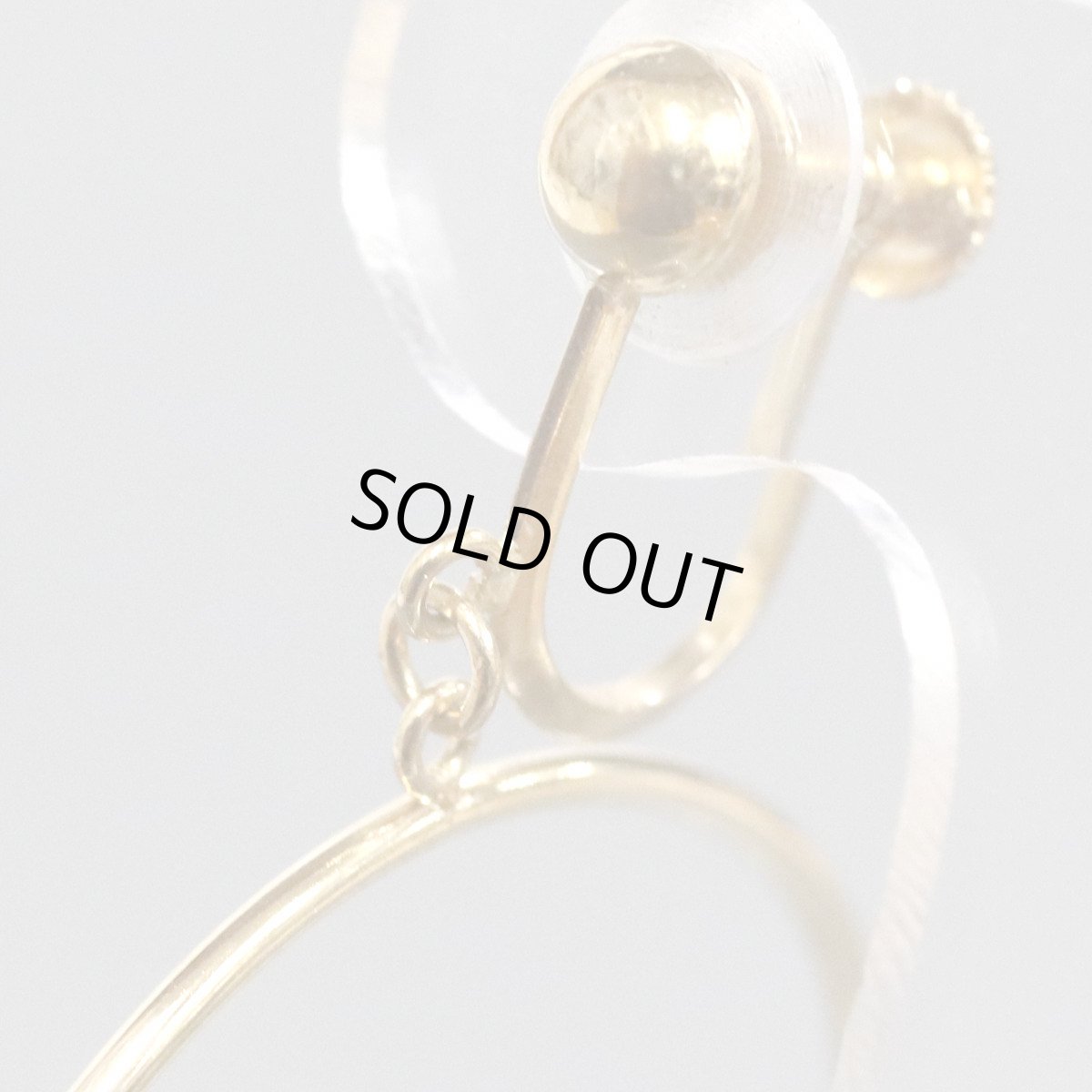 画像3: K18イヤリング 1.7g フープ (3)