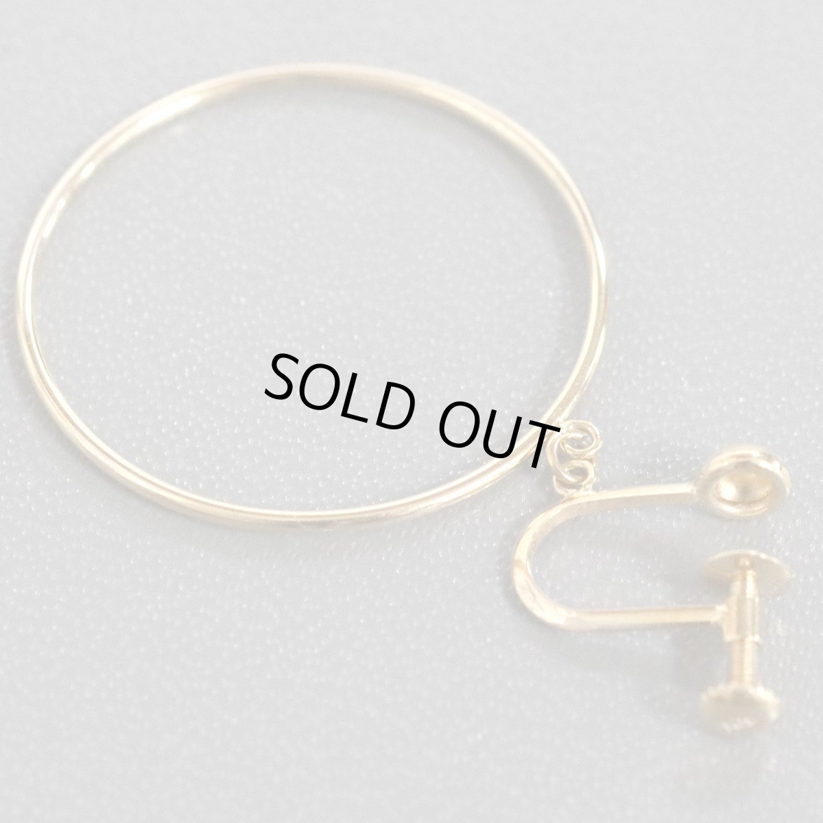 画像4: K18イヤリング 1.7g フープ (4)