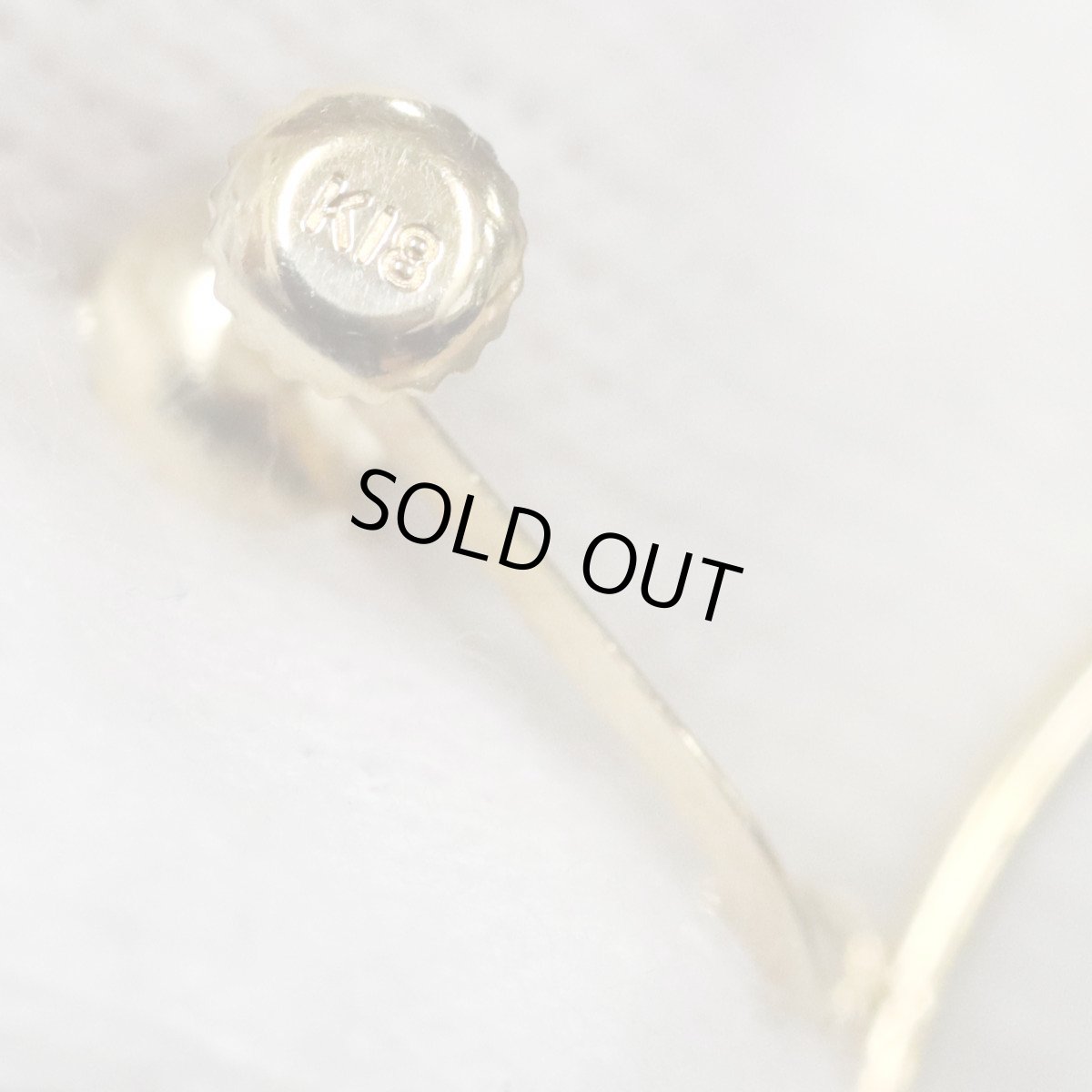 画像5: K18イヤリング 1.7g フープ (5)