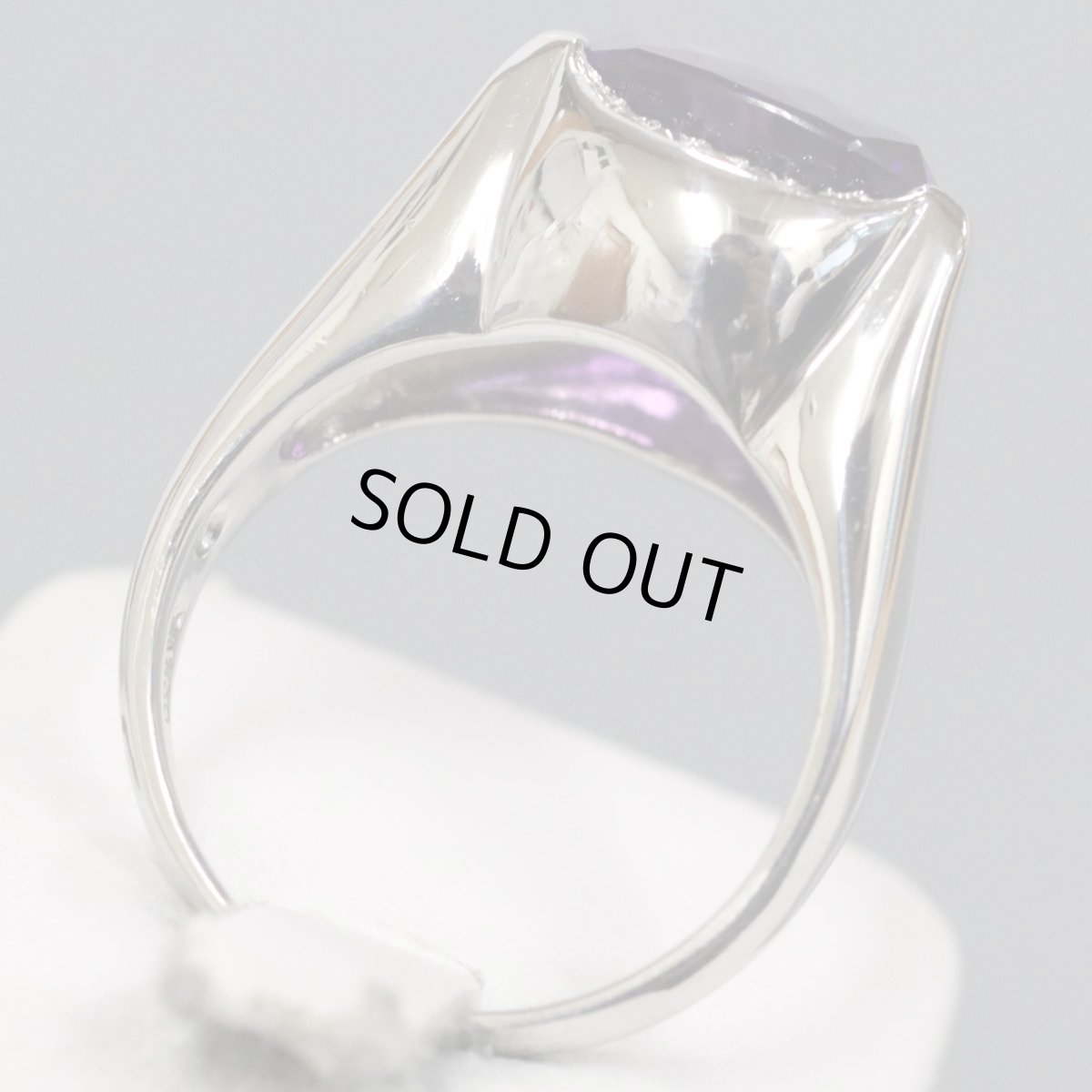 画像4: Pt900アメジストダイヤモンドリング AM5.70 D0.03 13.7g #17 (4)