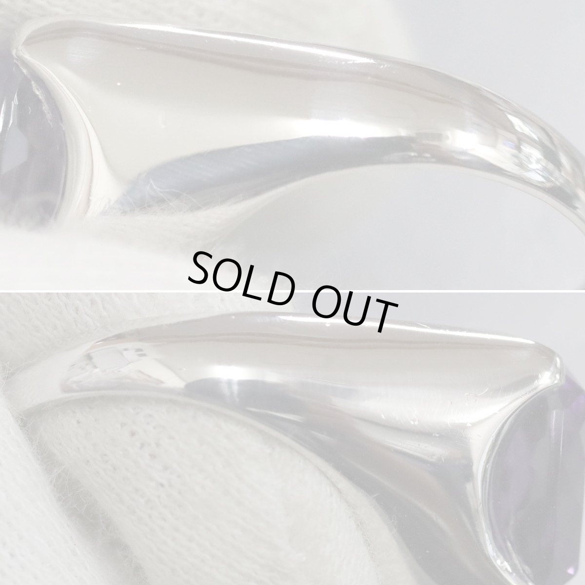 画像5: Pt900アメジストダイヤモンドリング AM5.70 D0.03 13.7g #17 (5)