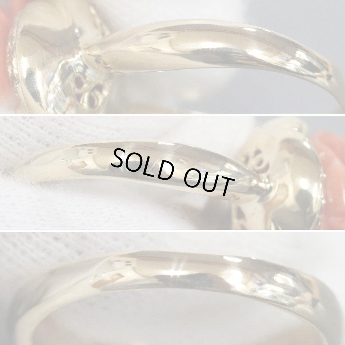 画像6: K18赤サンゴダイヤモンドリング フラワーモチーフ D0.16 10.3g #14 (6)