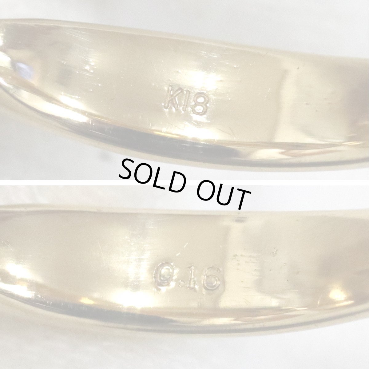 画像7: K18赤サンゴダイヤモンドリング フラワーモチーフ D0.16 10.3g #14 (7)