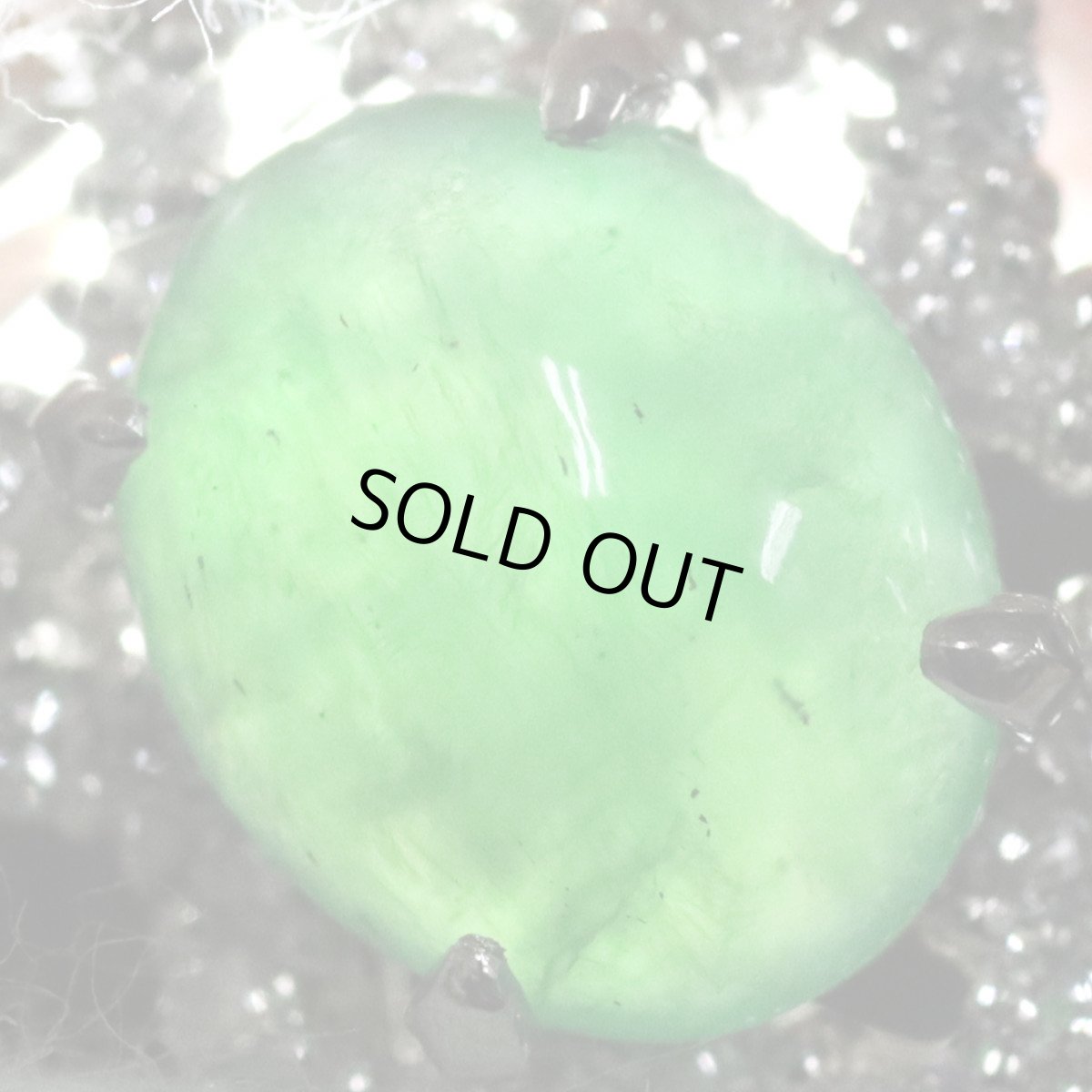 画像4: Pt900/Pt850ヒスイダイヤモンドペンダント ヒスイ1.64 D0.22 5.1g 42cm (4)