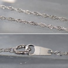 画像8: Pt900/Pt850ヒスイダイヤモンドペンダント ヒスイ1.64 D0.22 5.1g 42cm (8)
