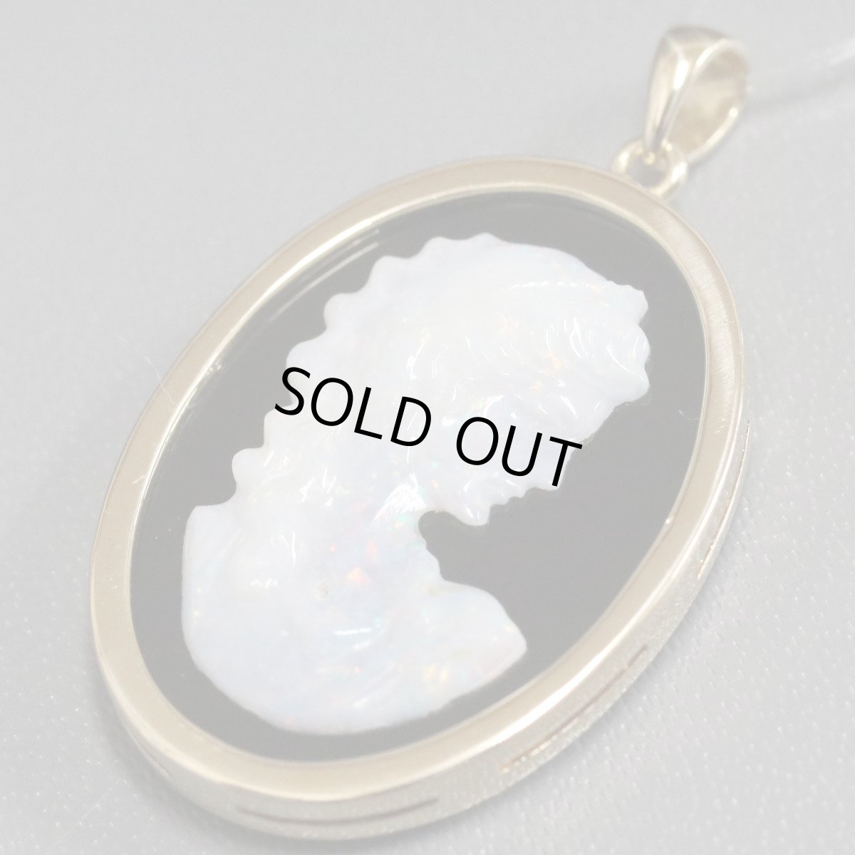 画像3: K18オニキスオパールペンダントトップ 6.2g (3)