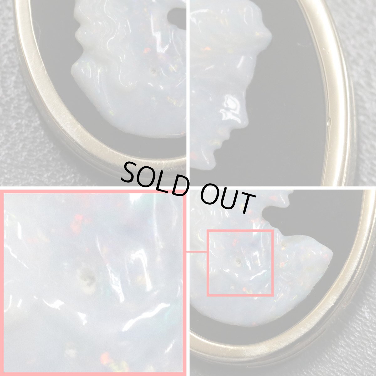 画像4: K18オニキスオパールペンダントトップ 6.2g (4)