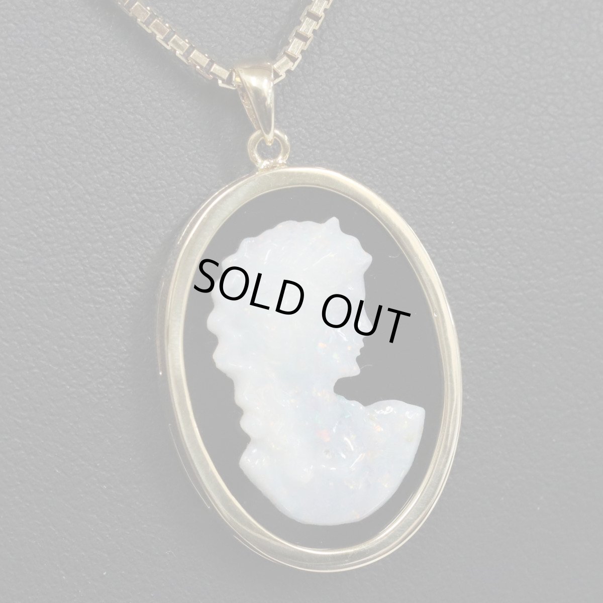 画像8: K18オニキスオパールペンダントトップ 6.2g (8)