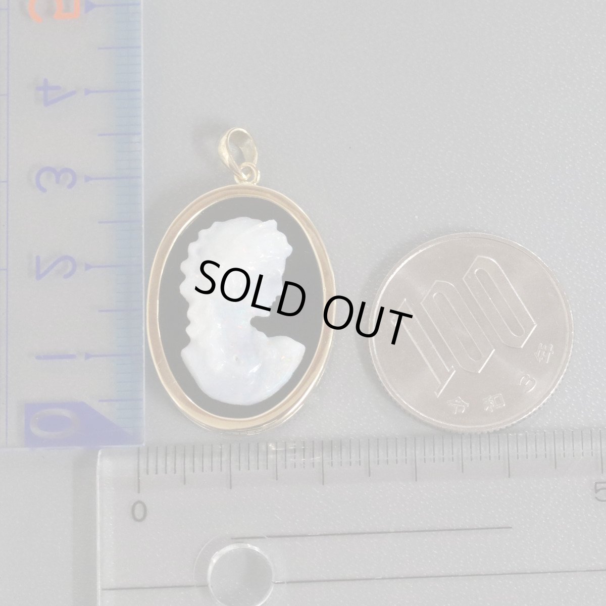 画像9: K18オニキスオパールペンダントトップ 6.2g (9)