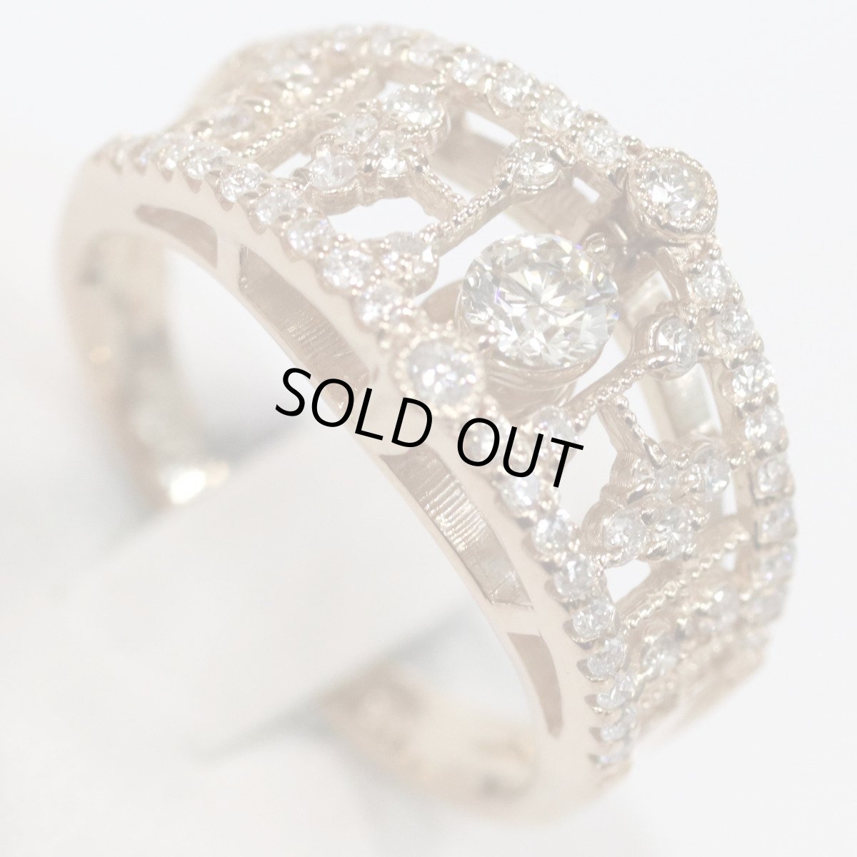 画像3: K18PGダイヤモンドリング D0.40 D0.21 4.6g #12 (3)