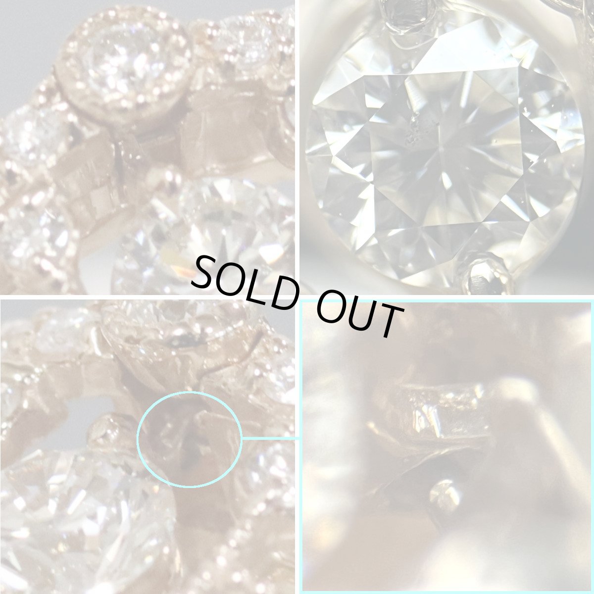 画像4: K18PGダイヤモンドリング D0.40 D0.21 4.6g #12 (4)