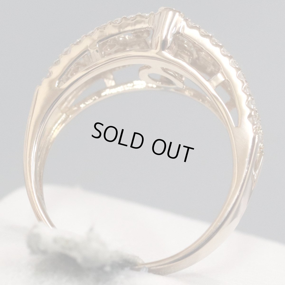 画像5: K18PGダイヤモンドリング D0.40 D0.21 4.6g #12 (5)