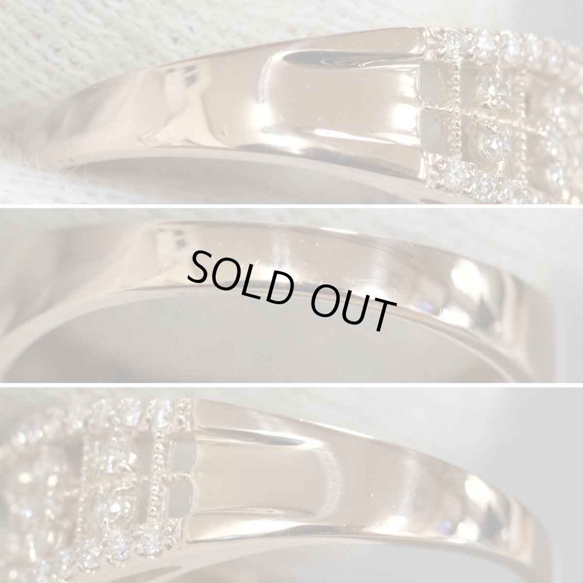 画像6: K18PGダイヤモンドリング D0.40 D0.21 4.6g #12 (6)