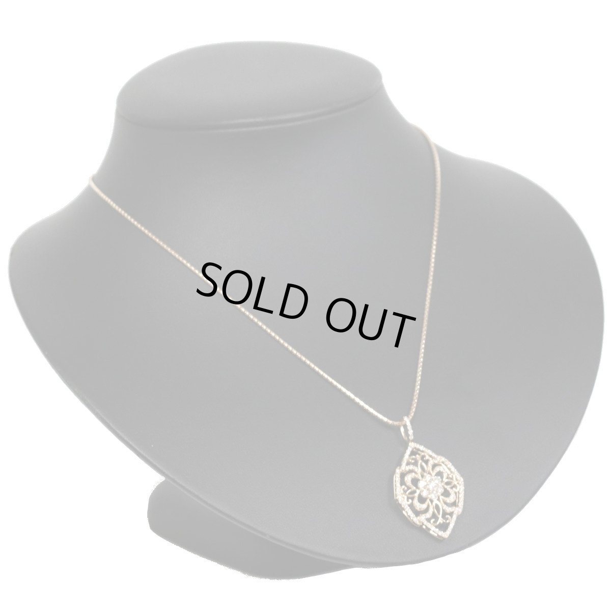 画像5: K18PGダイヤモンドペンダント D1.00 7.9g AJ付50cm (5)