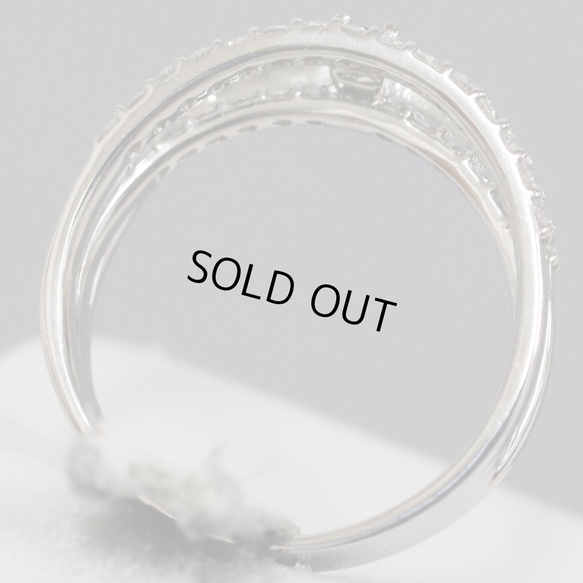 画像5: Pt900アレキサンドライトダイヤモンドリング A0.09 D0.56 4.9g #11 (5)