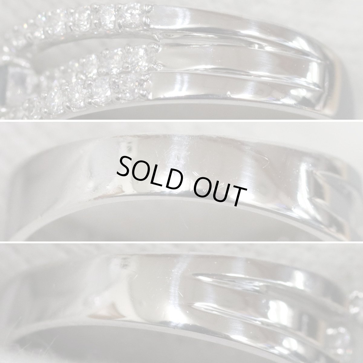 画像6: Pt900アレキサンドライトダイヤモンドリング A0.09 D0.56 4.9g #11 (6)