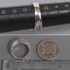 画像8: Pt900アレキサンドライトダイヤモンドリング A0.09 D0.56 4.9g #11 (8)