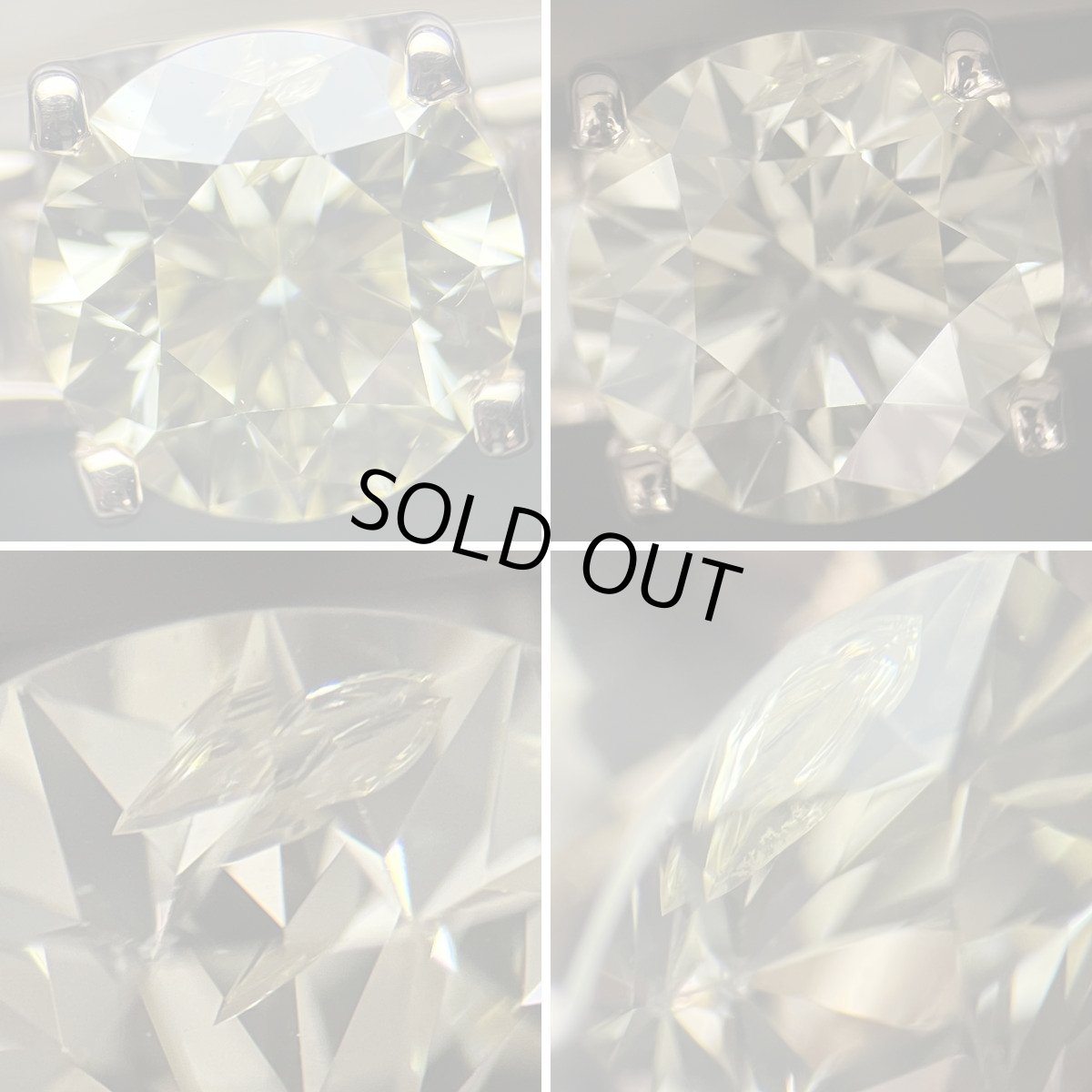 画像4: K18PGダイヤモンドリング イエローD0.709 D0.34 2.9g #13 鑑定書 (4)