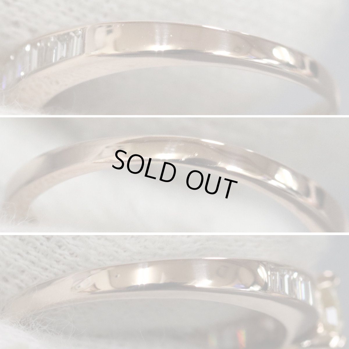 画像6: K18PGダイヤモンドリング イエローD0.709 D0.34 2.9g #13 鑑定書 (6)