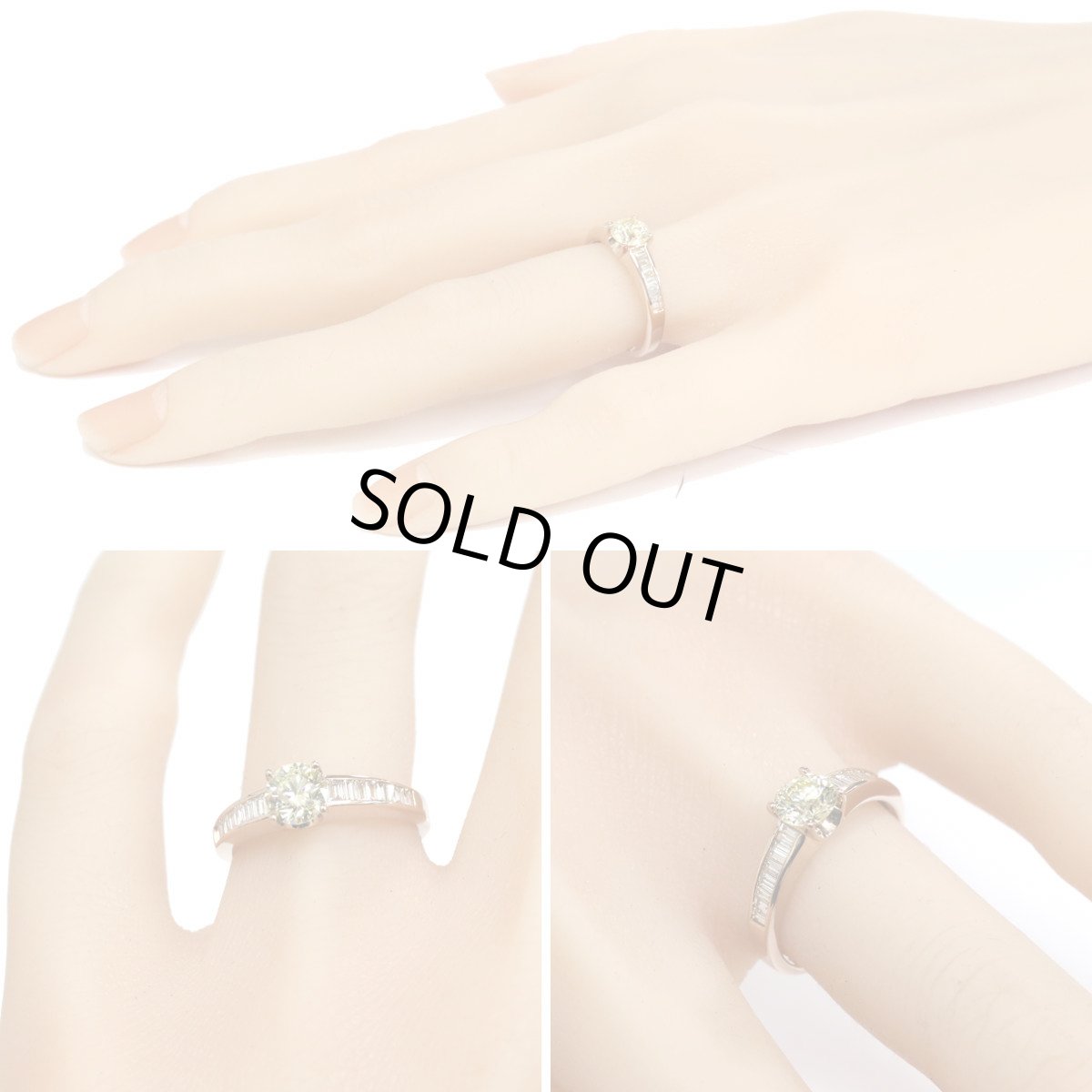 画像9: K18PGダイヤモンドリング イエローD0.709 D0.34 2.9g #13 鑑定書 (9)