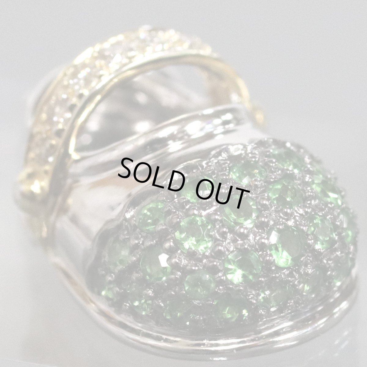 画像2: 18K/750エメラルドダイヤモンドペンダントトップ 靴モチーフ E0.45 D0.11 5.5g (2)