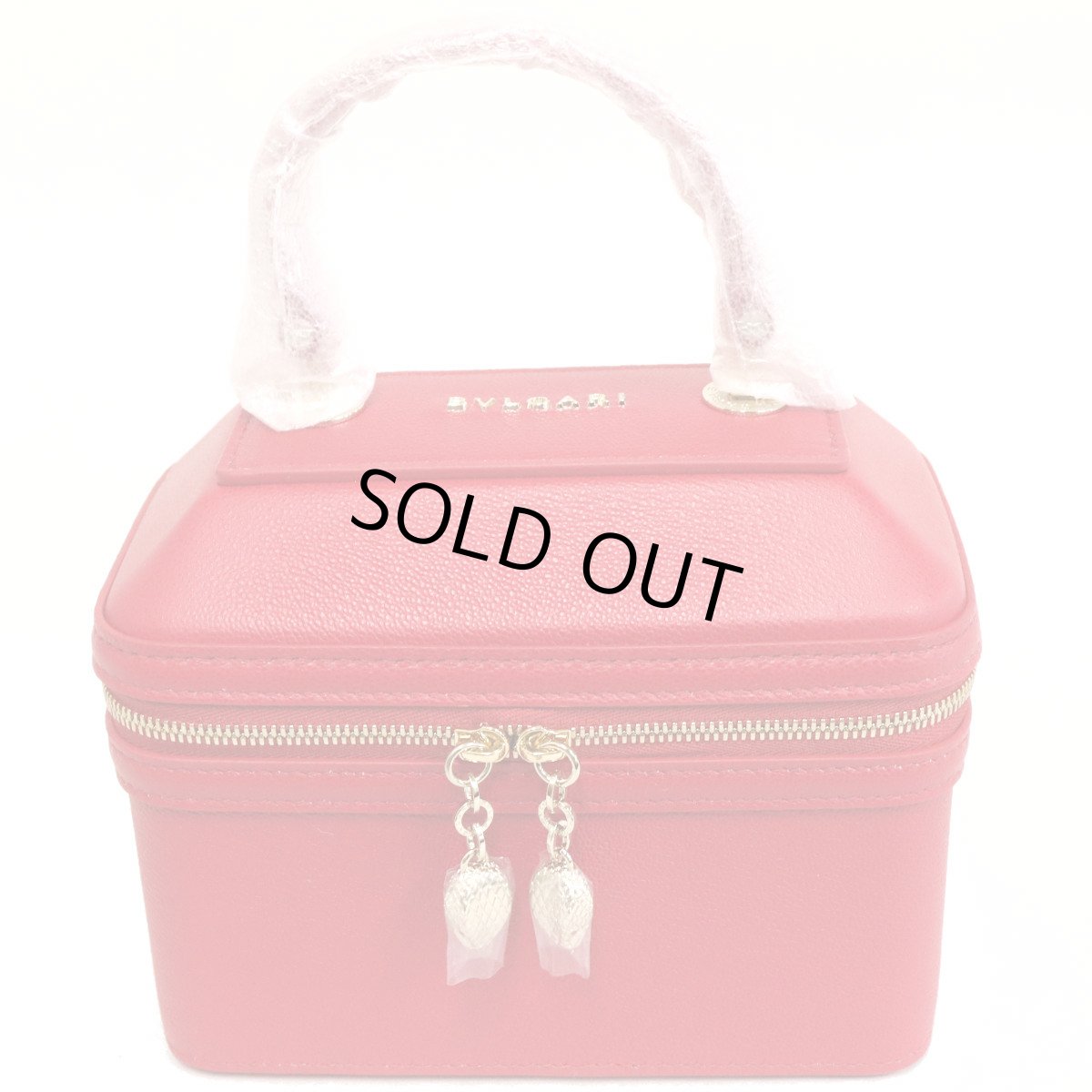 画像1: ブルガリ セルペンティ バニティ2wayバッグ レッド(291869) (1)