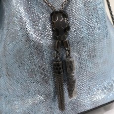画像2: ブルガリ セルペンティ フォーエバー 2wayバケットバッグ ブルー(291747) (2)