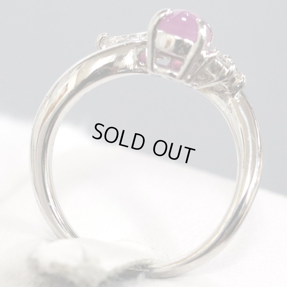 画像4: ジェムケリー Pt900スタールビーダイヤモンドリング R1.222 D0.250 6.0g #11 鑑別書 (4)